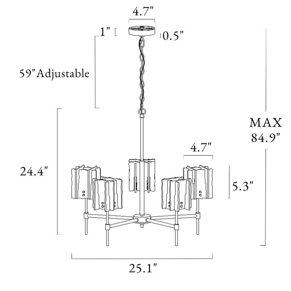 Willa Arlo Interiors Quitman 5 - Light Dimmable Chandelier & Reviews ...
